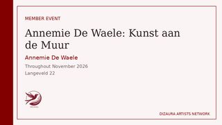 Annemie De Waele: Kunst aan de Muur